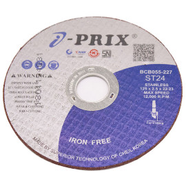 ĐÁ CẮT INOX IPRIX ST24 125 X 2.5 X 22.23MM 